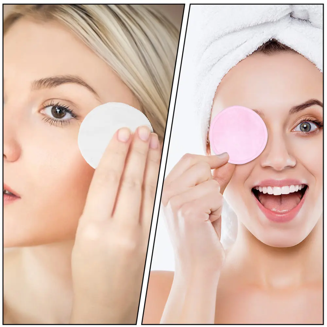 Reusable Bamboo Fiber Cotton Pads 10-Pack – Eco-Friendly & Washable