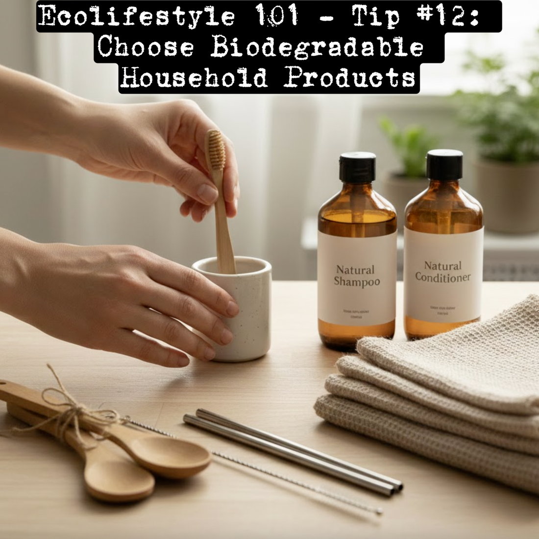 Tip #12: Choose Biodegradable Household Products