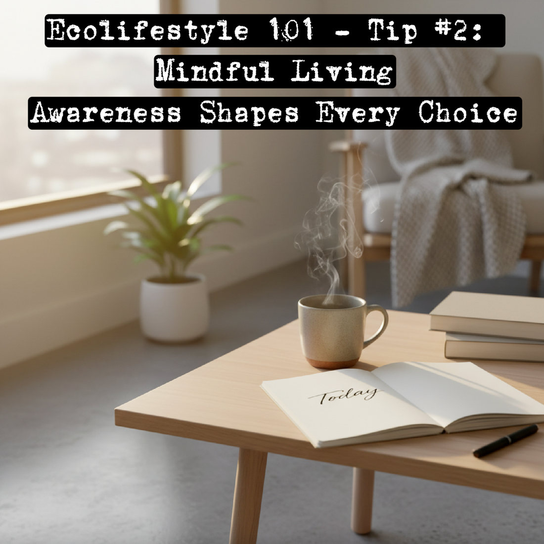 Tip #2 - Mindful Living. Awareness Shapes Every Choice