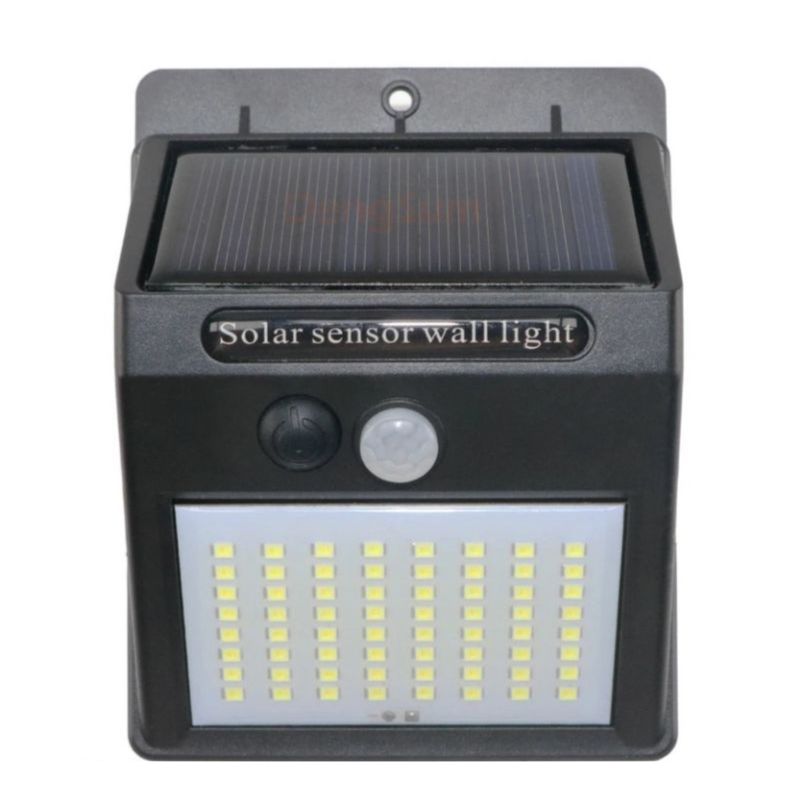 One solar sensor wall light on a white background