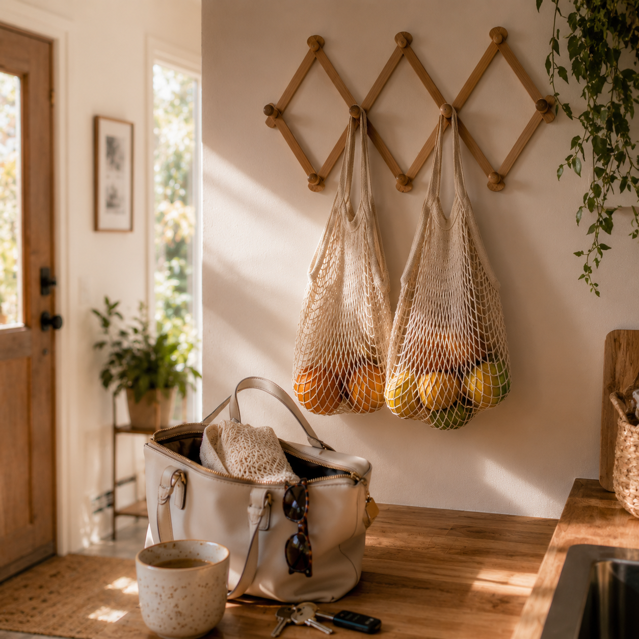 The Everyday Mesh Tote - Market-to-Beach Organic Cotton Bag